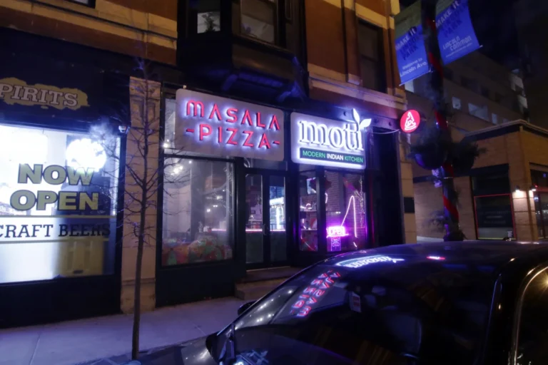 Indian Restaurant Glow in vibrant LED neon