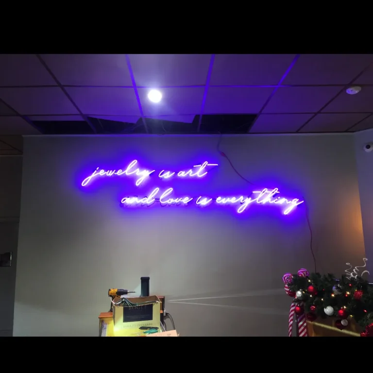 purple neon quote sign neon sign by NeonArts