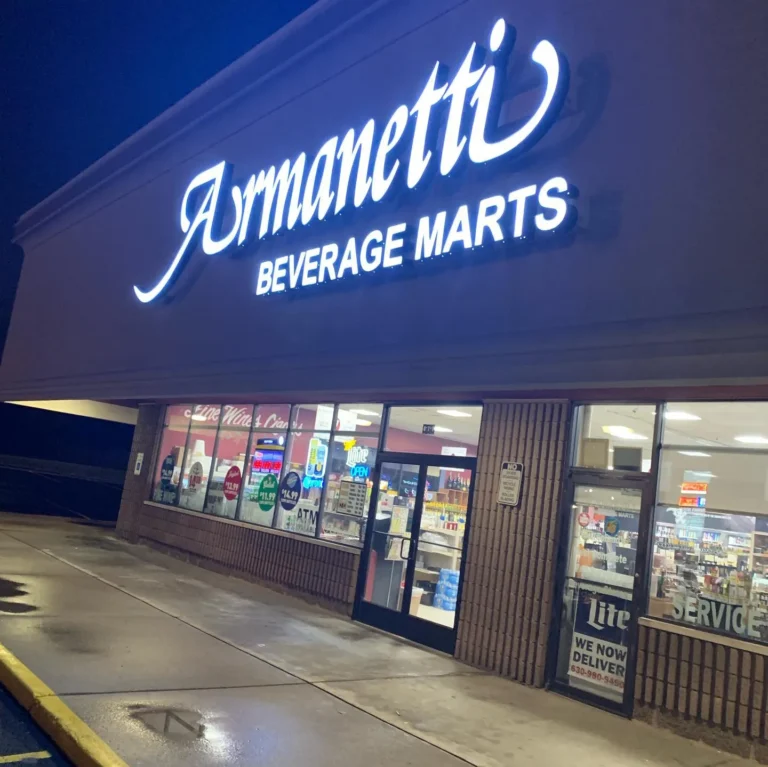 Neon sign featuring storefront channel letter signage