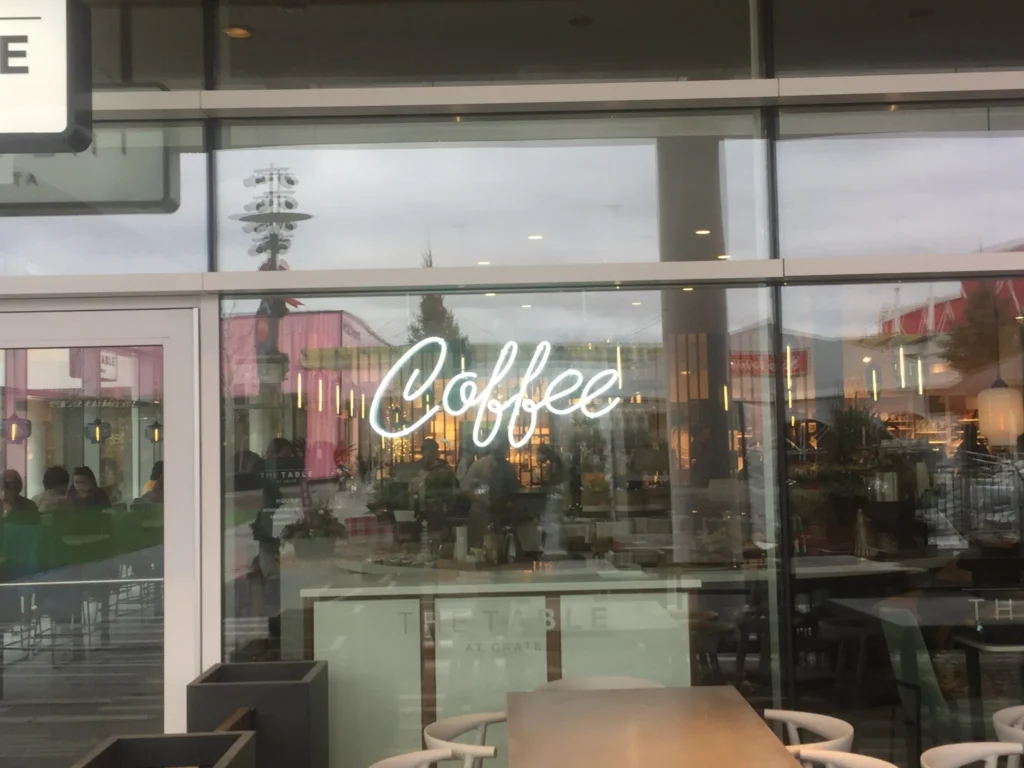 Neonarts coffee window sign cafe neon sign for branding
