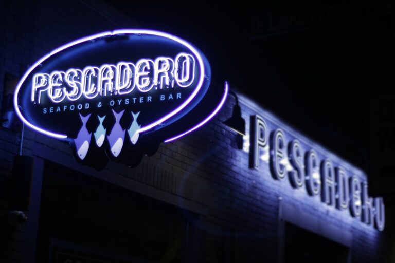 Neonarts Pescadero Fish Neon Sign in vibrant LED neon