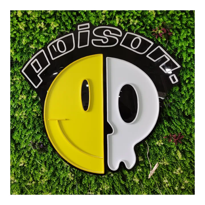 Neonarts Poison Halfface Logo.Webp neon sign by NeonArts